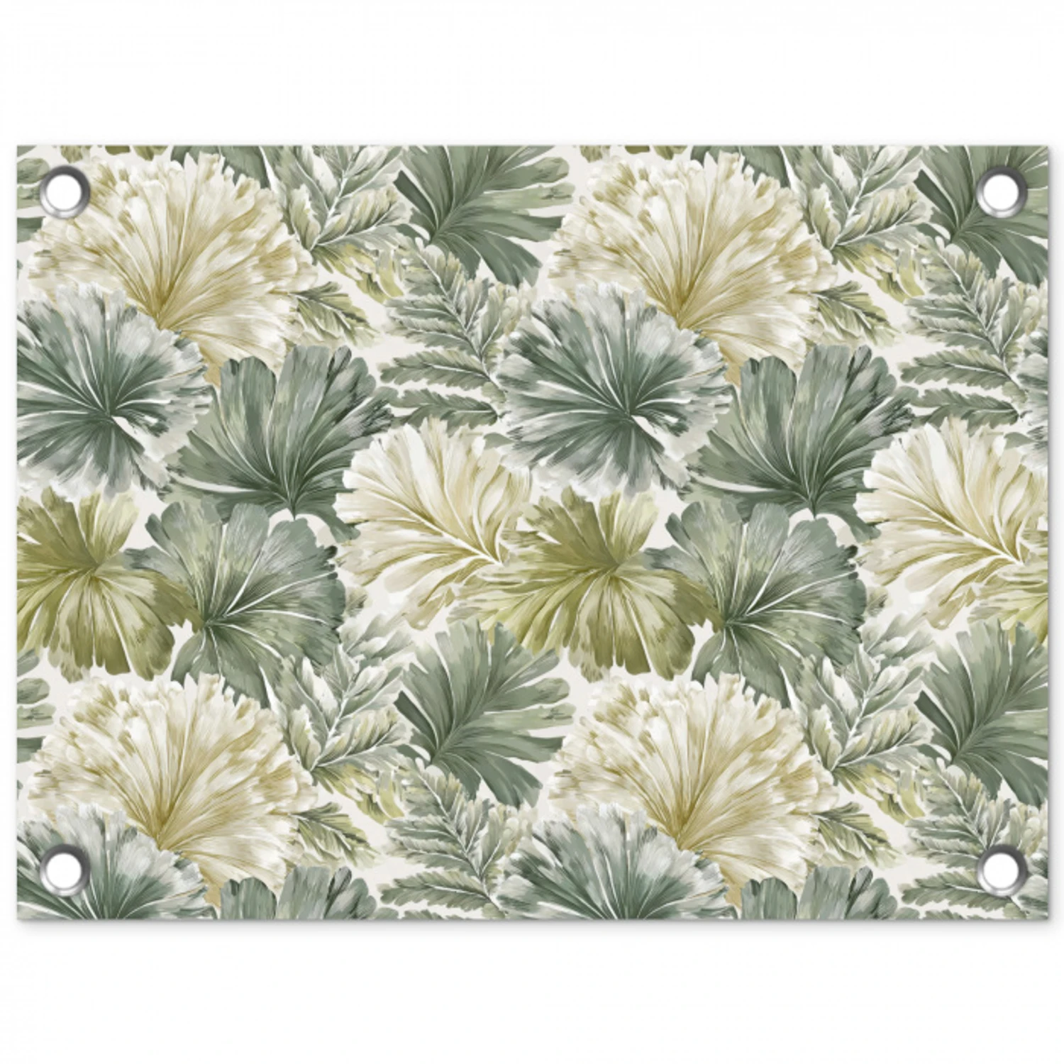 Bladeren - Botanisch - Groen tuinposter los doek klein 239 -3d