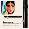 Portret - Vrouw - Modern Inductie beschermer vinyl 3mm middel -zzzzzzz-induclip_IT