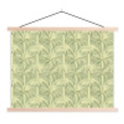 Palmwoud - Tropisch - Groen textielposter latten blank klein 122 -3d