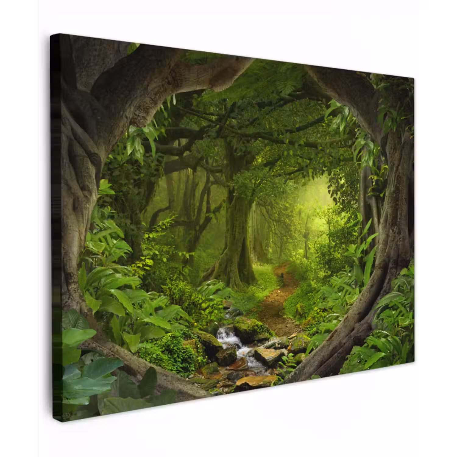 Canvas schilderij - Jungle - Groen - Natuur - Tropisch - Planten