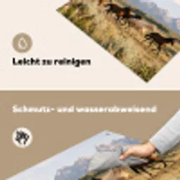 Paarden - Kudde - Bergen - Vrijheid - Wild Inductie beschemer met haakjes klein -ky-schoon-de
