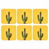 Cactus - Groen - Minimalistisch onderzetter kurk middel -3d