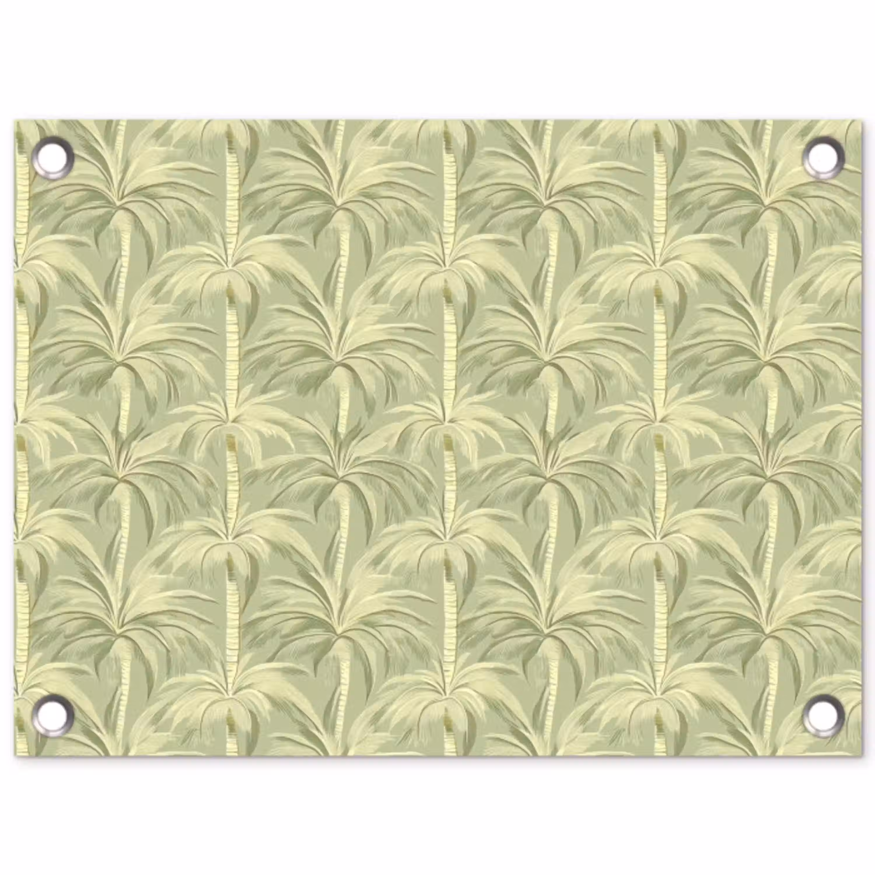 Palmwoud - Tropisch - Groen tuinposter los doek klein 239 -3d