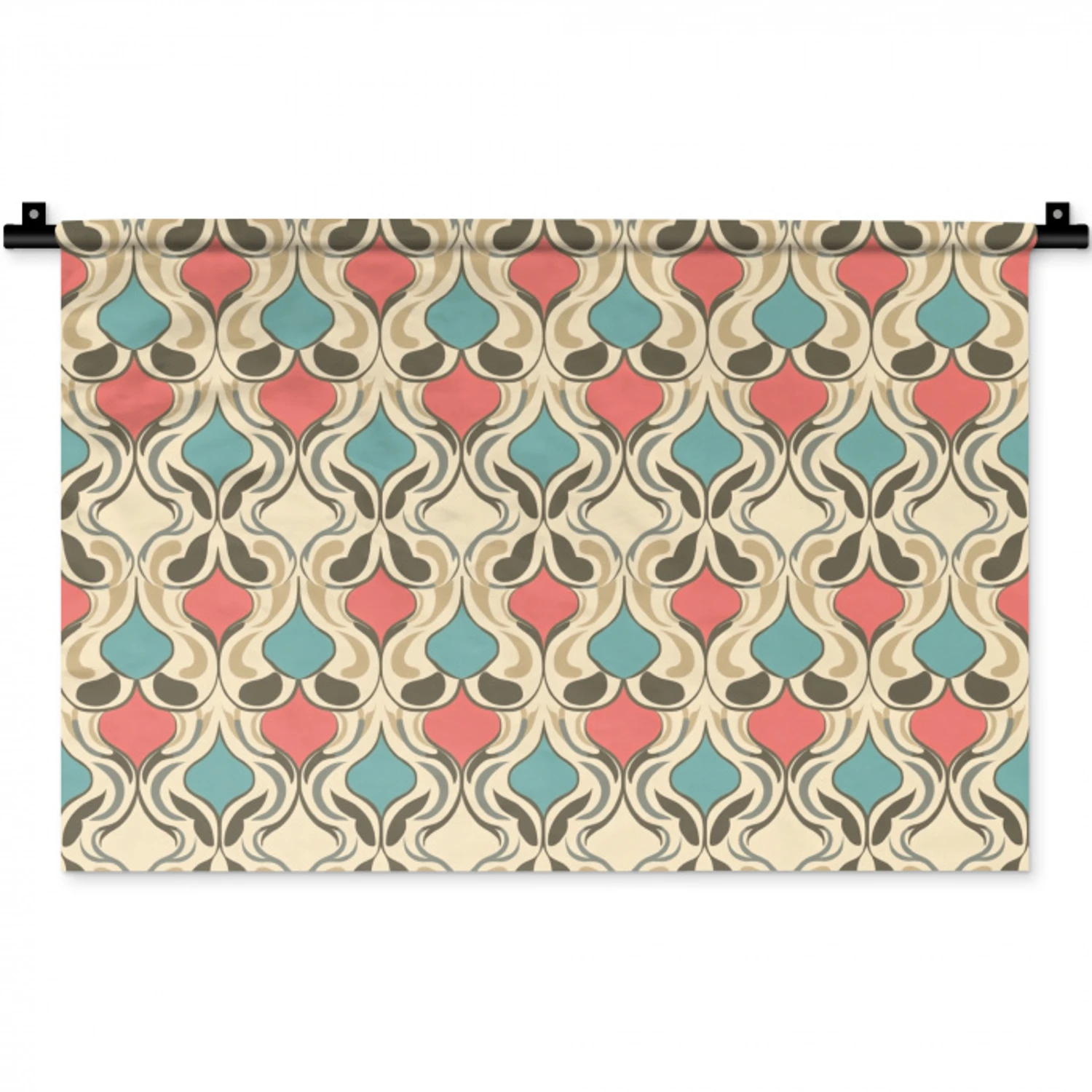 Barok - Retro - Kleurrijk Wandkleed katoen klein 269 -zz3d