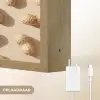 Pinda's - Patroon - Beige Light Box met batterij (Wandlamp) middel -USP_websiteoplaadbaarNL