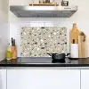 Terrazzo - Patroon - Groen Inductie beschemer met haakjes klein 777 -sfeer2