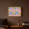 Patroon - Smiley - Kleurrijk - Hartjes Light Box met batterij (Wandlamp) middel 907 -sfeer4