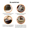 Organisch - Lijnen - Goud Inductie beschermer vinyl 3mm klein 276 -zzzzzzz-td-werking