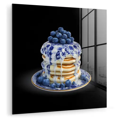 Pannenkoeken - Blauwe Bessen - Bord plexiglas 5mm klein -zzzproduct_nieuw