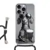 Teckel - Bier - Glas - Bril Hoesje iPhone 16 Pro Max met koord klein -3d