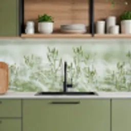 Grassen - Minimalistisch - Groen keuken achterwand 2 middel -sfeer3