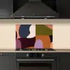 Vormen - Abstract - Kleuren - Vierkant keuken achterwand spatscherm klein -sfeer1
