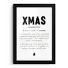Kerst - Wit - Xmas - Quotes - Feestdagen fotolijst zwart zonder passe partout klein -3d