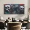 Schedels - Graffiti - Abstract PET vilt middel -sfeer1