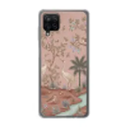Nostalgisch - Reigers - Roze Telefoonhoesje Samsung Galaxy A12 klein -3d