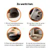 Glas - Ijskoffie - Schaduw - Bruin Inductie beschermer vinyl 3mm klein -zzzzzzz-td-werking