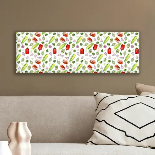 Paprika - Maïs - Patroon - Groente canvas 2cm klein 828 -sfeer3