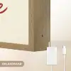 Don't lose your fire - Rood - Wit - Minimalistisch Light Box met batterij (Wandlamp) middel -USP_websiteoplaadbaarNL