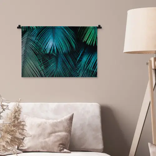 Palmblad - Tropisch - Natuur - Jungle Wandkleed katoen klein -sfeer4