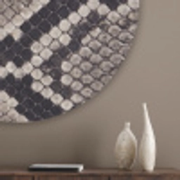 Slangenleer - Patroon - Beige Akoestische PET Vilt - Rond klein -sfeer5_closeup