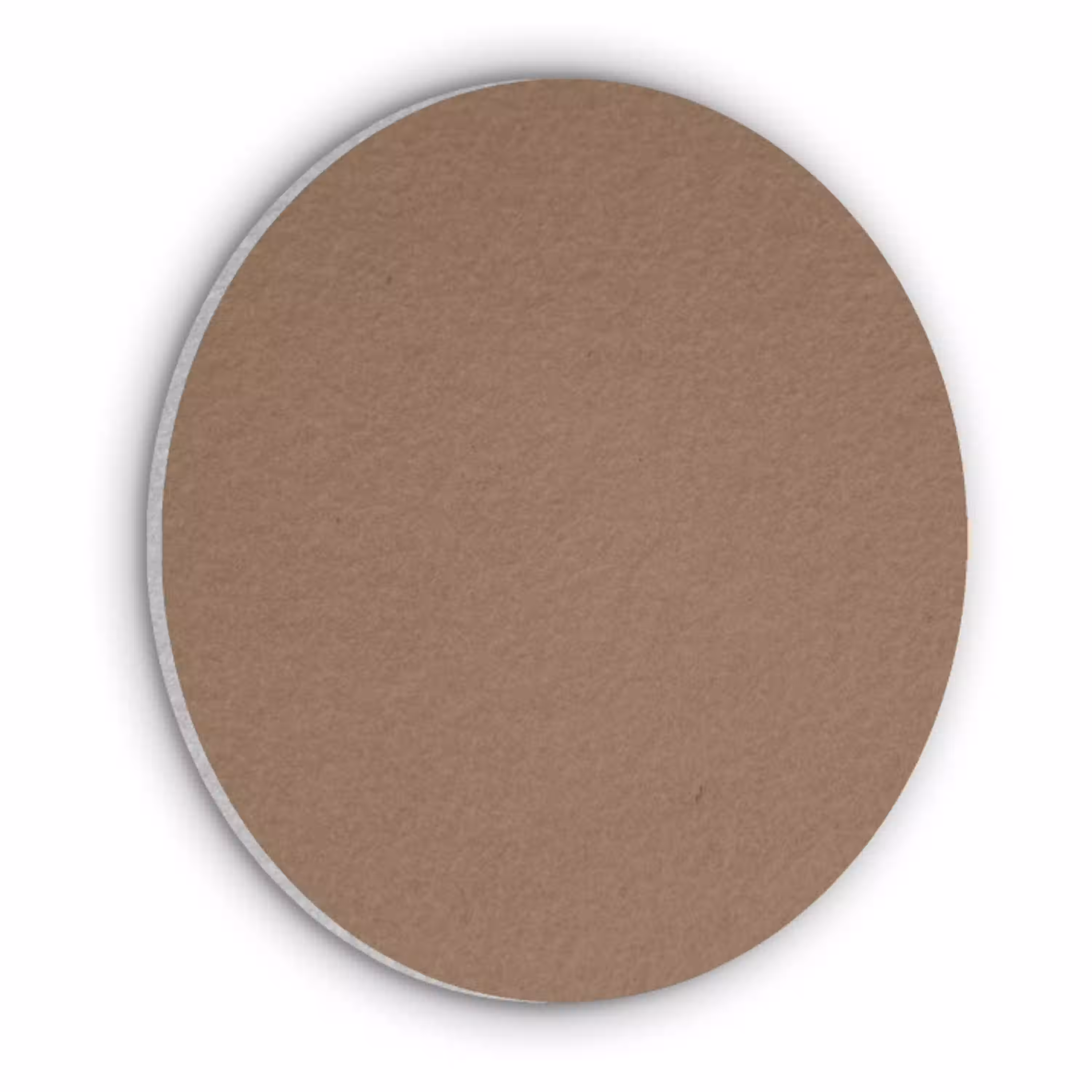 Soft - Walnut - Bruin Akoestische PET Vilt - Rond klein 838 -3d