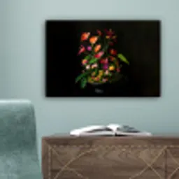 Bloemen - Vaas - Kleurrijk canvas 2cm klein -sfeer4