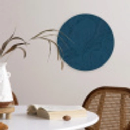 Abstract - Patroon - Donkerblauw - Elegant Wandcirkel kunststof plaat 5mm dik klein 188 -sfeer4