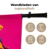Hagedis - Bloemen - Roze - Kimono Wandkleed katoen klein -sfeer2