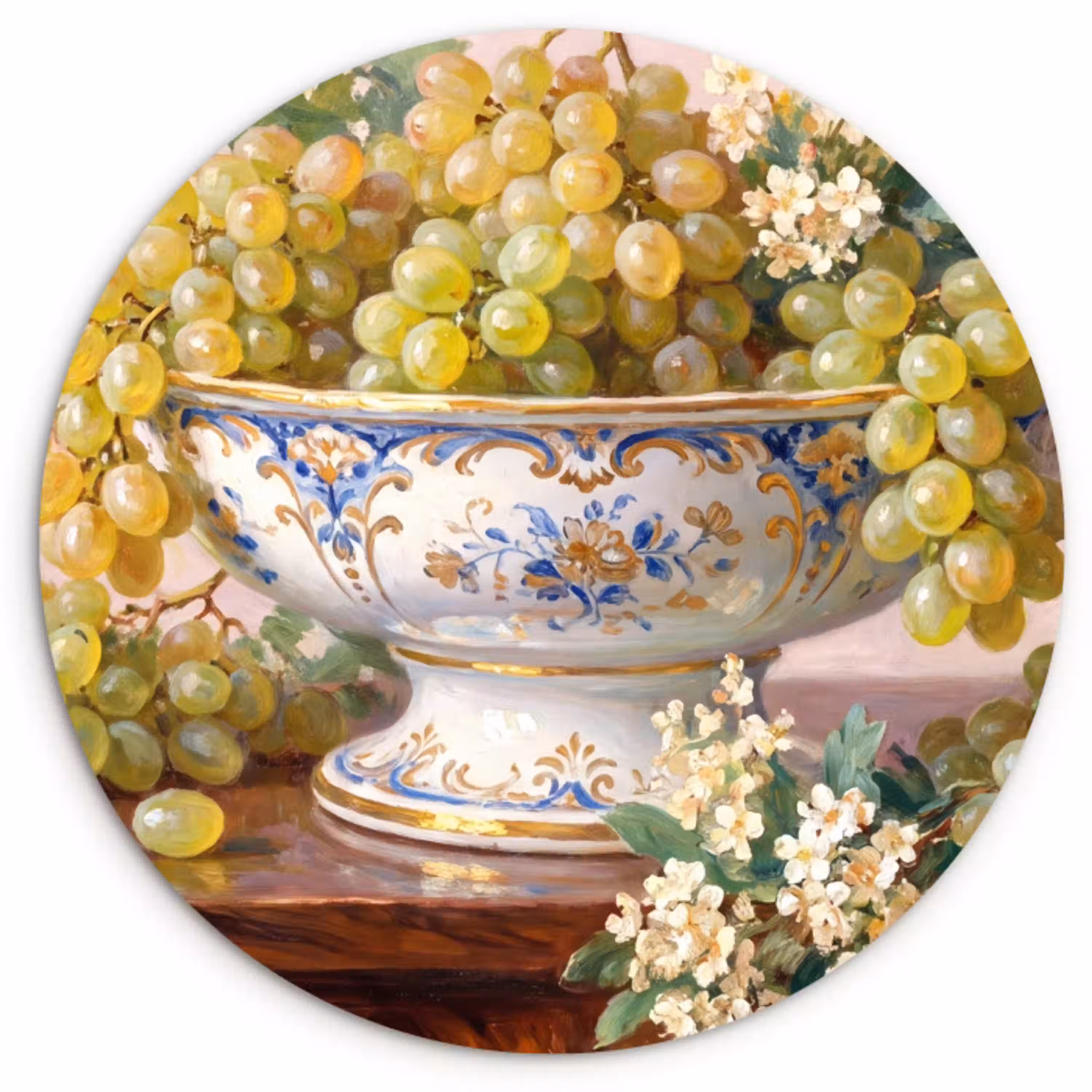 Fruit - Stilleven - Klassiek Wandcirkel plexiglas klein -3d