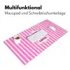 More coffee - Roze - Paars - Strepen - Mok Muismat XXL klein -ysfeer4_duits