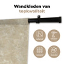 Lichtbeige - Marmer - Diffusie adering Wandkleed katoen klein 269 -sfeer2