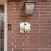 Zachte tinten met foto's - Klassiek Naambord Vierkant klein -sfeer7-XS