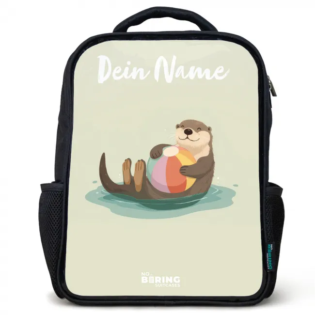 Otter - Strandbal - Water Rugzak - Zwart middel -3d