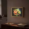 Tomaat - Avocado - Peper - Graffiti - Verf - Modern Light Box met batterij (Wandlamp) middel -sfeer1