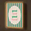 Gestreept - Quote - Ovaal - Roze Light Box met batterij (Wandlamp) middel -z3d_website