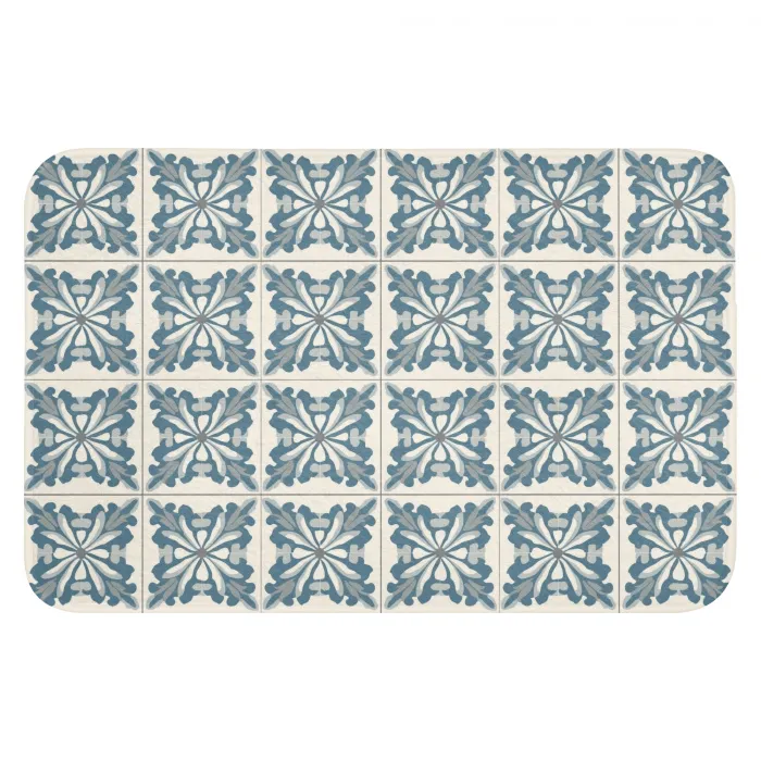 Dessin - Tegel - Blauw Badmat klein 997 -3d