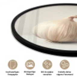 Knoflook - Natuurlijk - Beige Fotolijst rond zonder passe partout klein -closeup_DE