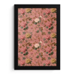 Klassiek - Botanisch - Roze fotolijst zwart zonder passe partout klein 224 -3d