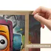 Robot - Graffiti - Oranje - Kleuren Light Box met batterij (Wandlamp) middel -USP_websiteprintNL