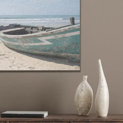 Boot - Zandstrand - Zee PET vilt klein -sfeer6_closeup