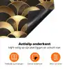 Schubben - Structuur - Goud Inductie beschermer vinyl 3mm klein 276 -zzzzzzz-td-onderkant