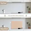 Zachte Zandgloed keuken achterwand spatscherm klein -voor_na_DE