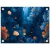 Koraalrif - Vissen - Oceaan - Blauw tuinposter los doek klein -3d