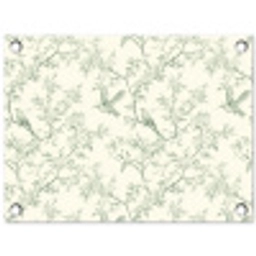 Klassiek - Vogels - Groen tuinposter los doek klein 239 -3d