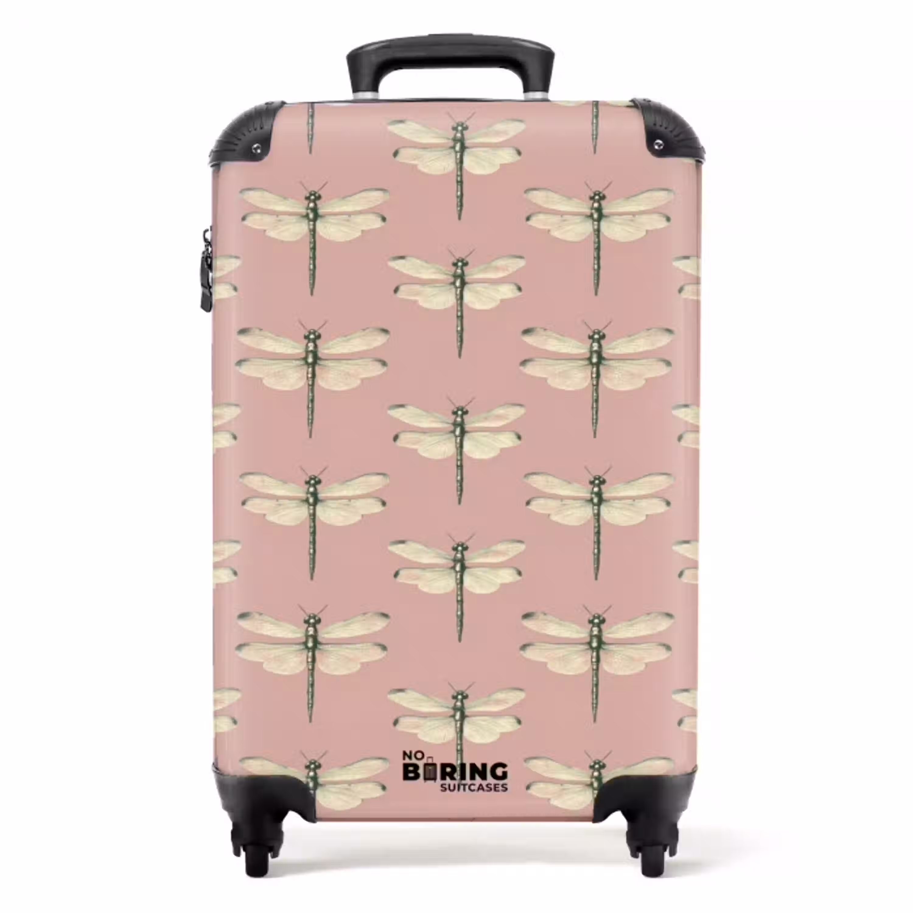 Lillibellen - Patroon - Roze NBS - Handbagage koffer - Volwassenen Unisex middel -productfoto_recht