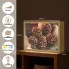 Dennenappels - Boom - Winter - Natuur - Bruin Light Box met batterij (Wandlamp) middel -USP_websiteoverzichtNL