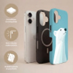 Ijsbeer - Lichtblauw - Minimalistisch Toughcase MagSafe Apple iPhone 17 klein -USP_Lagen_DE