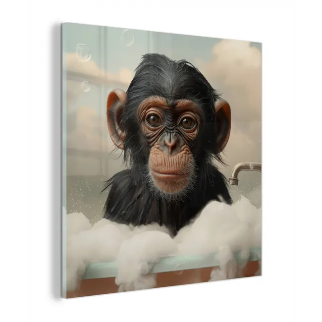 Aap - Dieren - Bad - Schuim plexiglas 5mm klein -z3d