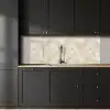 Beige - Reliëfstructuur - Natuursteen keuken achterwand 2 middel 871 -sfeer1