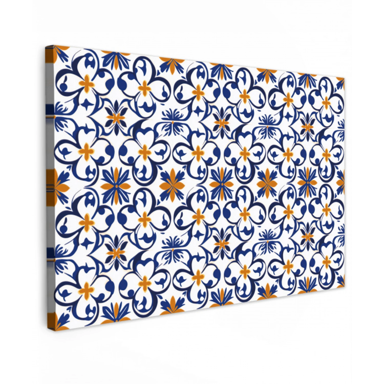 Patroon - Modern - Kleurrijk Tuinposter op houten frame 2 cm dik klein 845 -3d